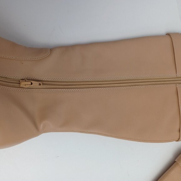 Jessica London Tall Zipper Leather Boots Wide Calf size 7 - Picture 3 of 5